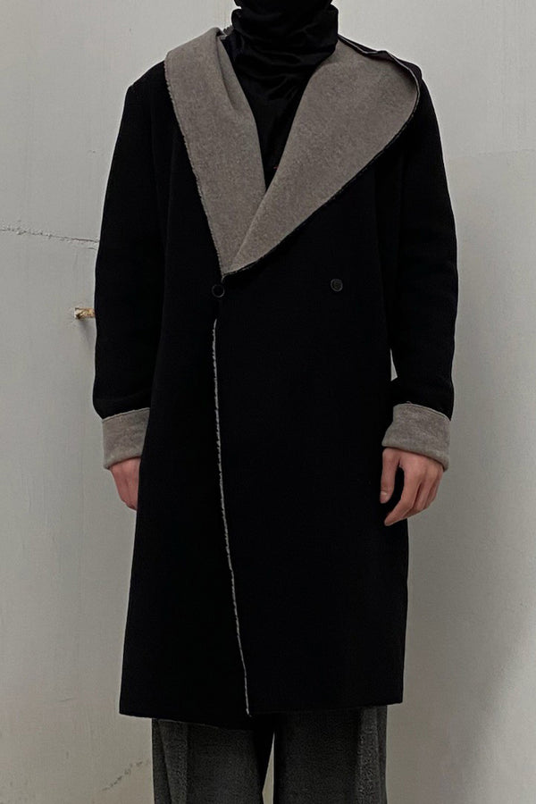 M.A+ Lineless Linking Hooding Jacket C328 WVKD Black/Gray